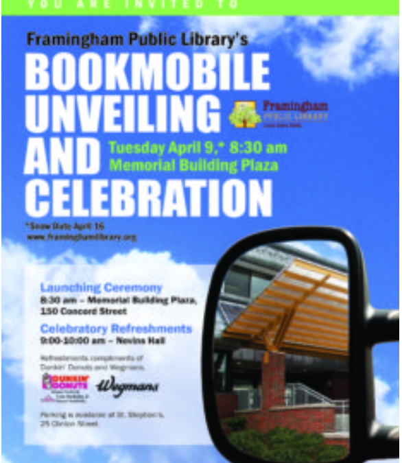 Bookmobile Unveiling and Celebration Scheduled for April 9